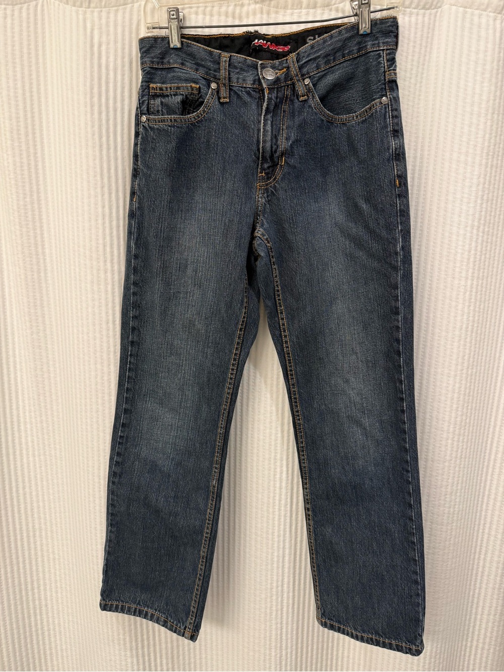 Tony Hawk Classic Men's Slim Dark Blue Straight-Leg Jeans, size 30 x 30